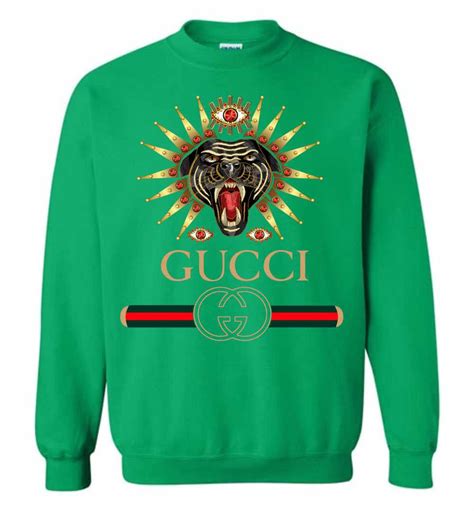 gucci logo sweatshirt with tiger|green Gucci tiger sweatshirt.